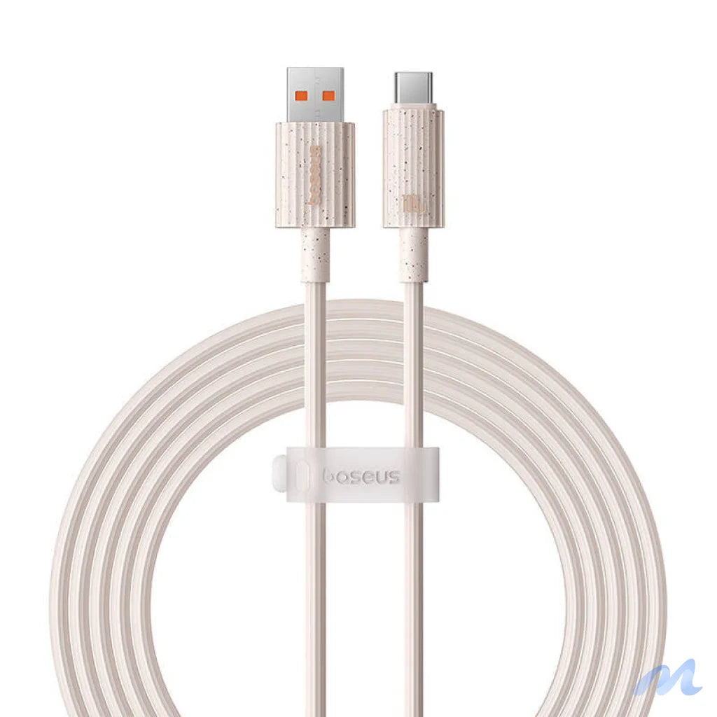 Fast Charging cable Baseus USB to USB-C Habitat Series 2m 100W (pink)