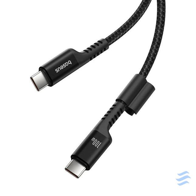 Fast Charging Cable USB C to USB C Baseus Fish Eye 100W 1m (black) USB C to USB C