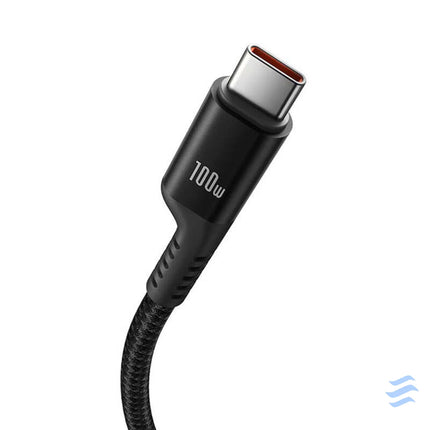 Fast Charging Cable USB C to USB C Baseus Fish Eye 100W 1m (black) USB C to USB C