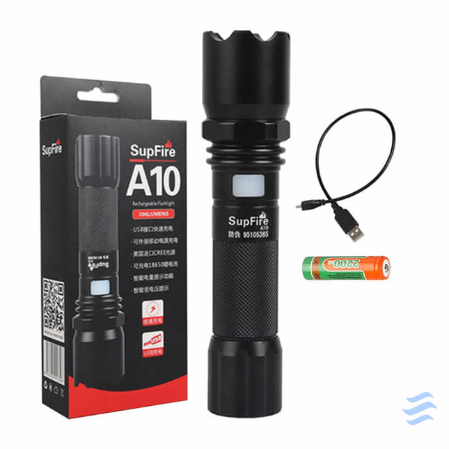 Flashlight Superfire A10 – 550lm USB 100–200m 5 modes Other