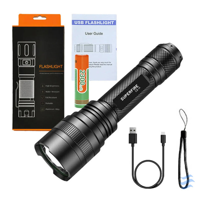 Flashlight Superfire C8 H – 1200lm USB 250m 5 modes Other