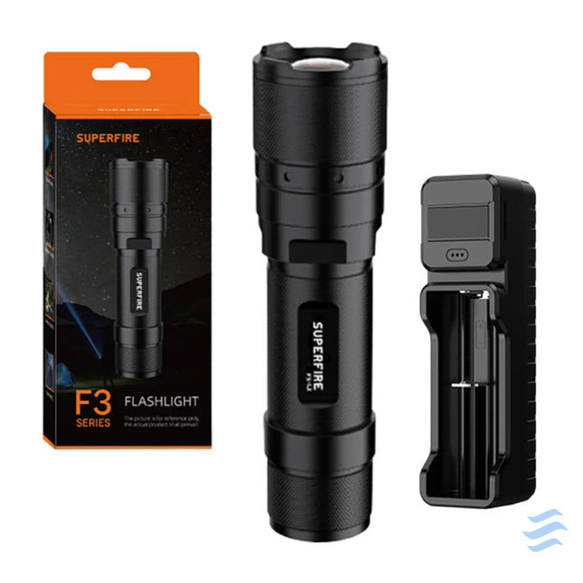 Flashlight Superfire F3 L2 – 570lm 260m 5 modes zoom function Other