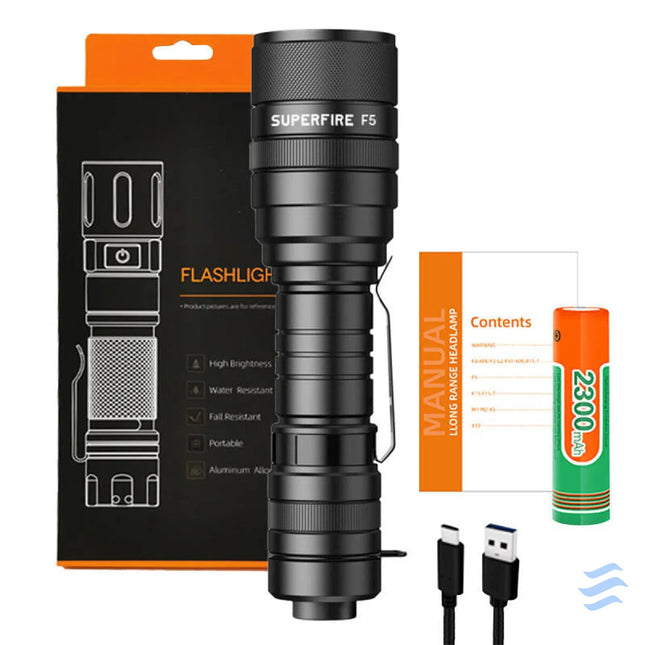 Flashlight Superfire F5 1100lm USB Other