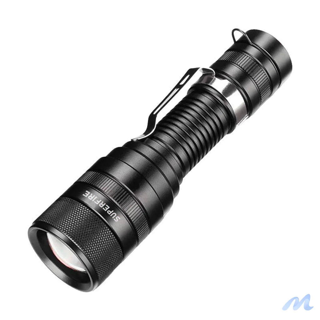 Flashlight Superfire F5, 1100lm, USB