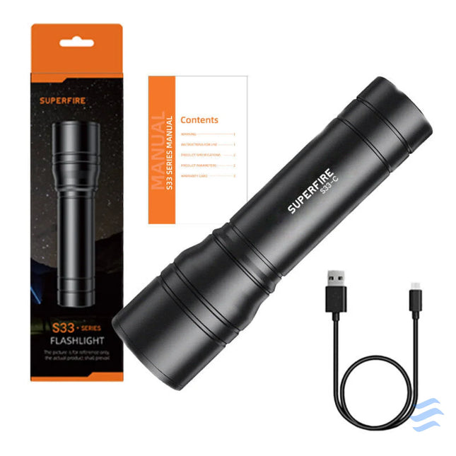 Flashlight Superfire S33 C – 210lm USB 180m 4 modes Other