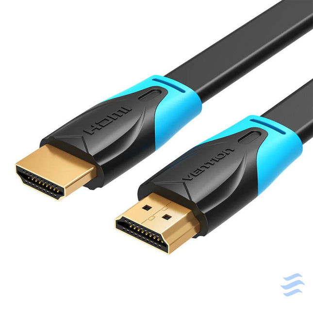 Flat HDMI Cable Vention VAA B02 L500 5m 4K 60Hz (Black) Video cables