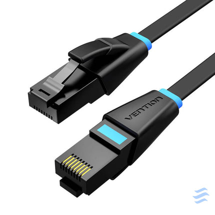 Flat network cable CAT6 UTP Vention IBJBK RJ45 Ethernet 1000Mbps 8m Black Network cables