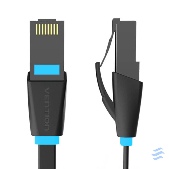 Flat network cable CAT6 UTP Vention IBJBK RJ45 Ethernet 1000Mbps 8m Black Network cables