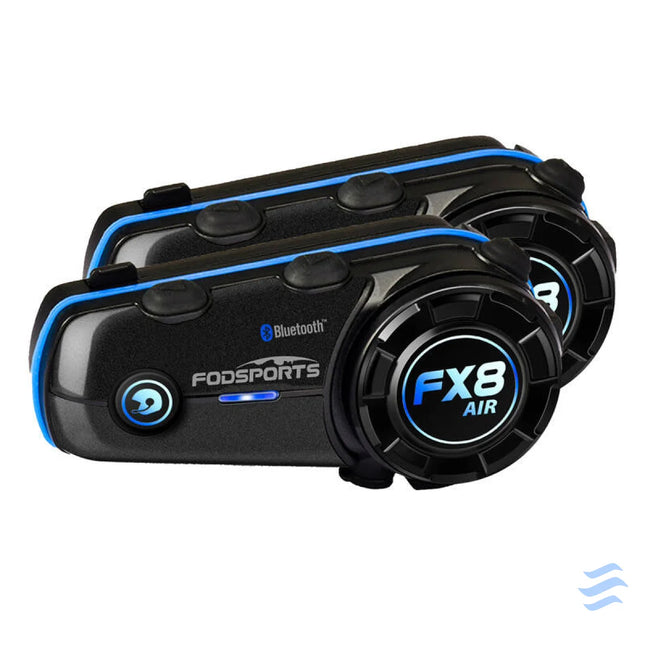Fodsports FX8 Air motorcycle intercom two pack (black) Intercoms