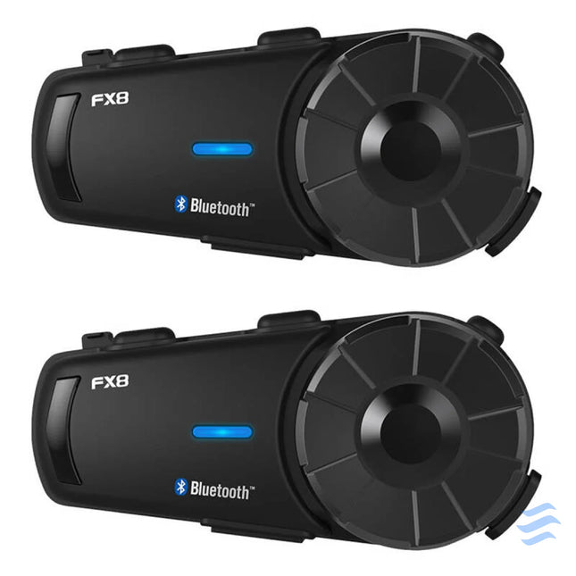 Fodsports FX8 motorcycle intercom two pack (black) Intercoms