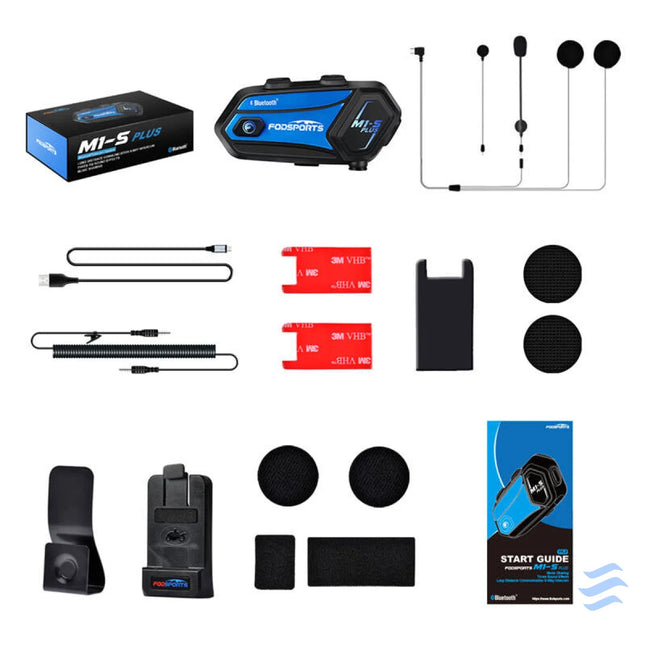 Fodsports M1 S Plus motorcycle intercom (black) Intercoms