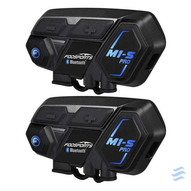 Fodsports M1 S Pro motorcycle intercom two pack (black) Intercoms