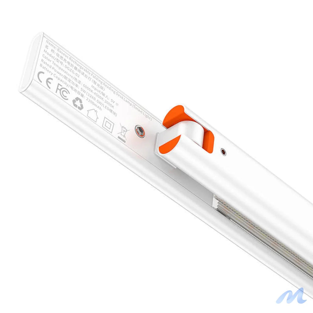 Folding desk lamp Baseus Smart Eye rechargeable (white)