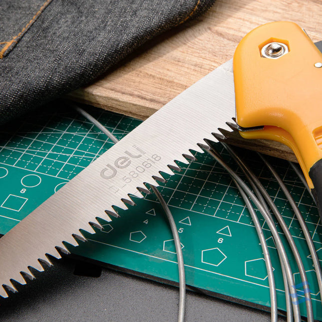 Folding Hand Saw 180mm Deli Tools EDL580618 Cutting tools
