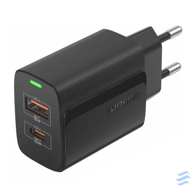 Foneng EU66 A + C 2 network charger (PD20W) black mains chargers