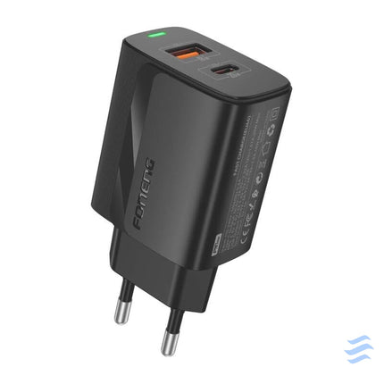Foneng EU66 A + C 2 network charger (PD20W) black mains chargers