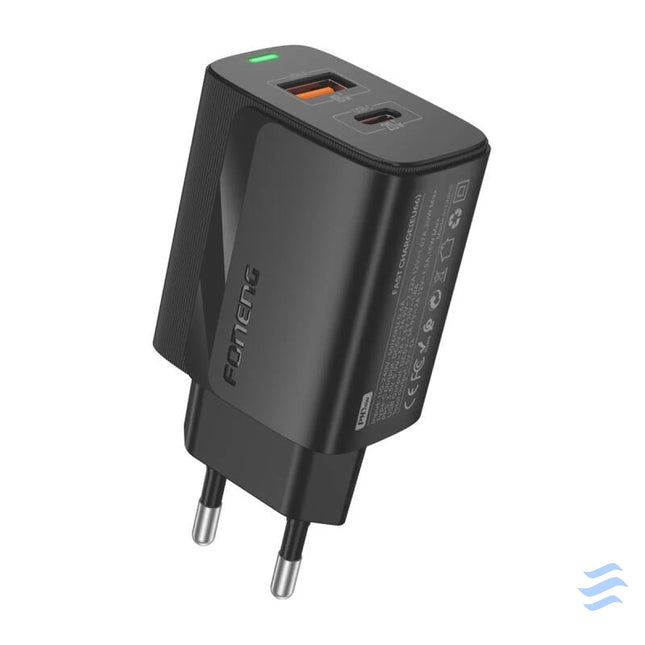 Foneng EU66 A + C 2 network charger (PD20W) black mains chargers