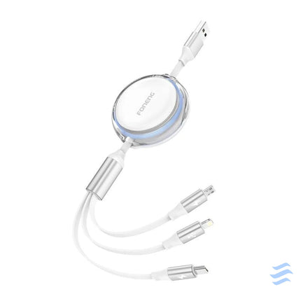Foneng X113 3 in 1 Cable 1.1M White Combo Cables