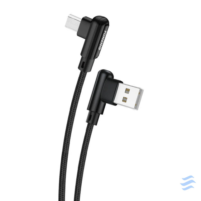 Foneng X70 Angled USB to Micro USB Cable 3A 1m (Black) USB to Micro USB
