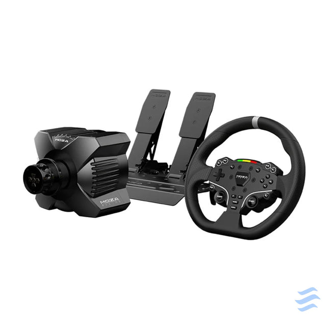 Gaming set R3 base + ES steering wheel + SRP Lite pedals + clamps Moza Racing R3 RS074 (PC) Racing simulation