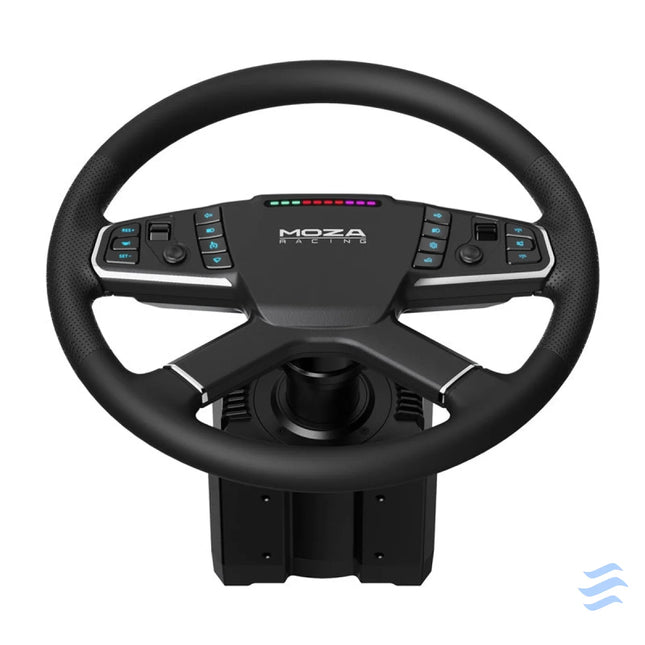Gaming set R5 base + TSW truck steering wheel + SRP Lite pedals + Moza Racing RS071 clamps (PC) Racing simulation