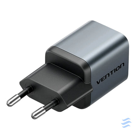 GaN Vention USB C 20W Charger + USB C L 1m Cable (Gray) mains chargers