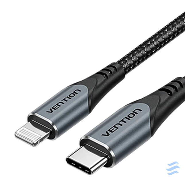 GaN Vention USB C 20W Charger + USB C L 1m Cable (Gray) mains chargers