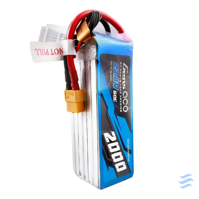 Gens ace 2000mAh 22.8V 60C 6S1P High Voltage Lipo Battery Pack with XT60 Plug Lithium and NiMH