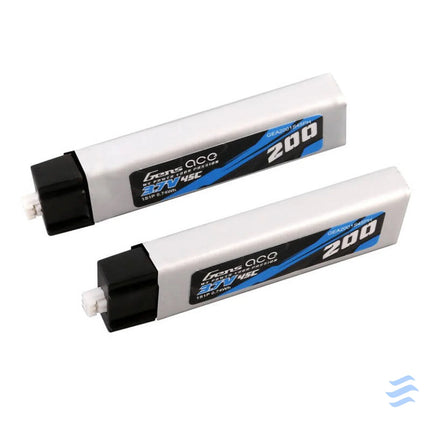 Gens ace 200mAh 3.7V 45C 1S1P Lipo Battery (2pcs) Lithium and NiMH