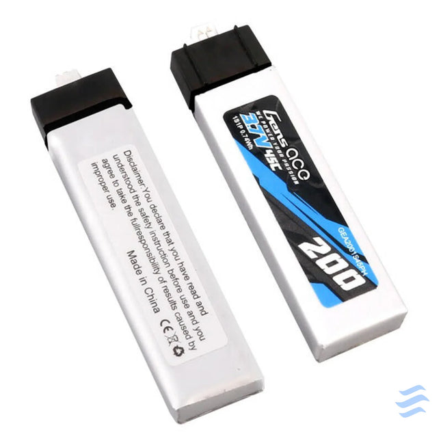 Gens ace 200mAh 3.7V 45C 1S1P Lipo Battery (2pcs) Lithium and NiMH