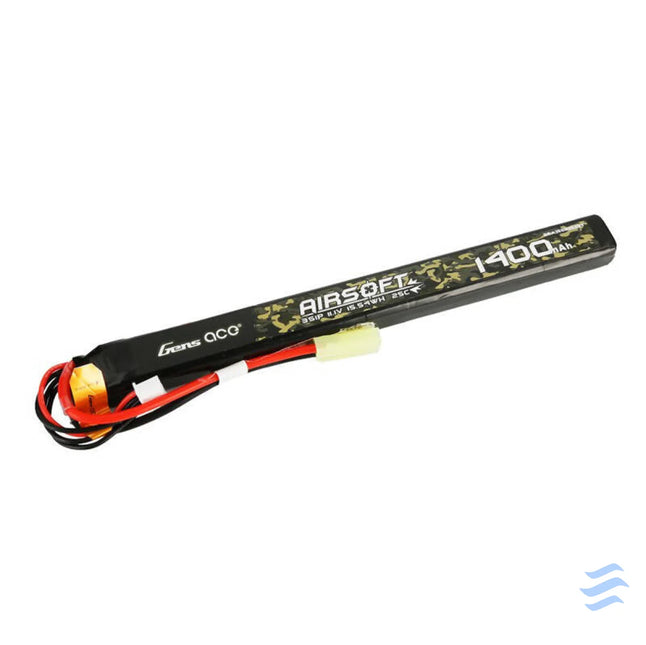 Gens ace 25C 1400mAh 3S1P 11.1V Airsoft Gun Lipo Battery with mini Tamiya Plug Connector Lithium and NiMH