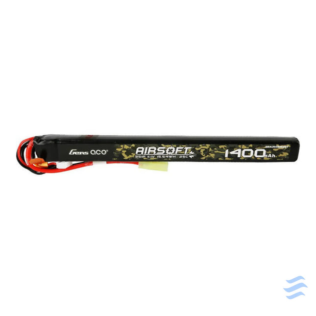 Gens ace 25C 1400mAh 3S1P 11.1V Airsoft Gun Lipo Battery with mini Tamiya Plug Connector Lithium and NiMH