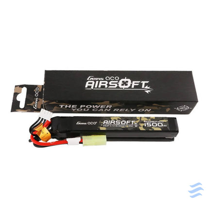 Gens ace 25C 1500mAh 3S1P 11.1V Nunchuck 2X Airsoft Gun Lipo Battery with mini Tamiya Plug Lithium and NiMH