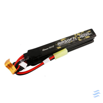 Gens ace 25C 1500mAh 3S1P 11.1V Nunchuck 3X Airsoft Gun Lipo Battery with mini Tamiya Plug Lithium and NiMH