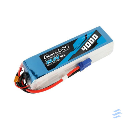 Gens Ace 4000mAh 22.2V 45C 6S1P battery Lithium and NiMH