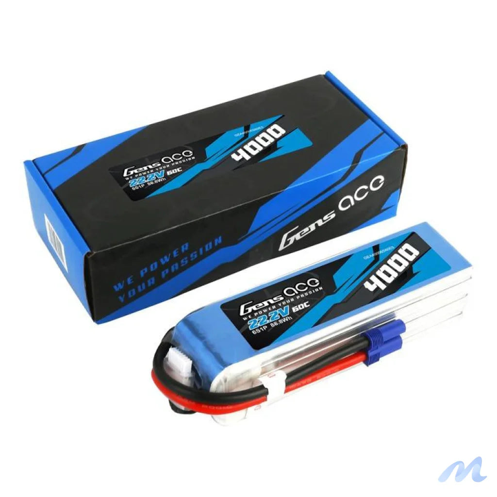 Gens Ace 4000mAh 22.2V 60C 6S1P EC5 battery