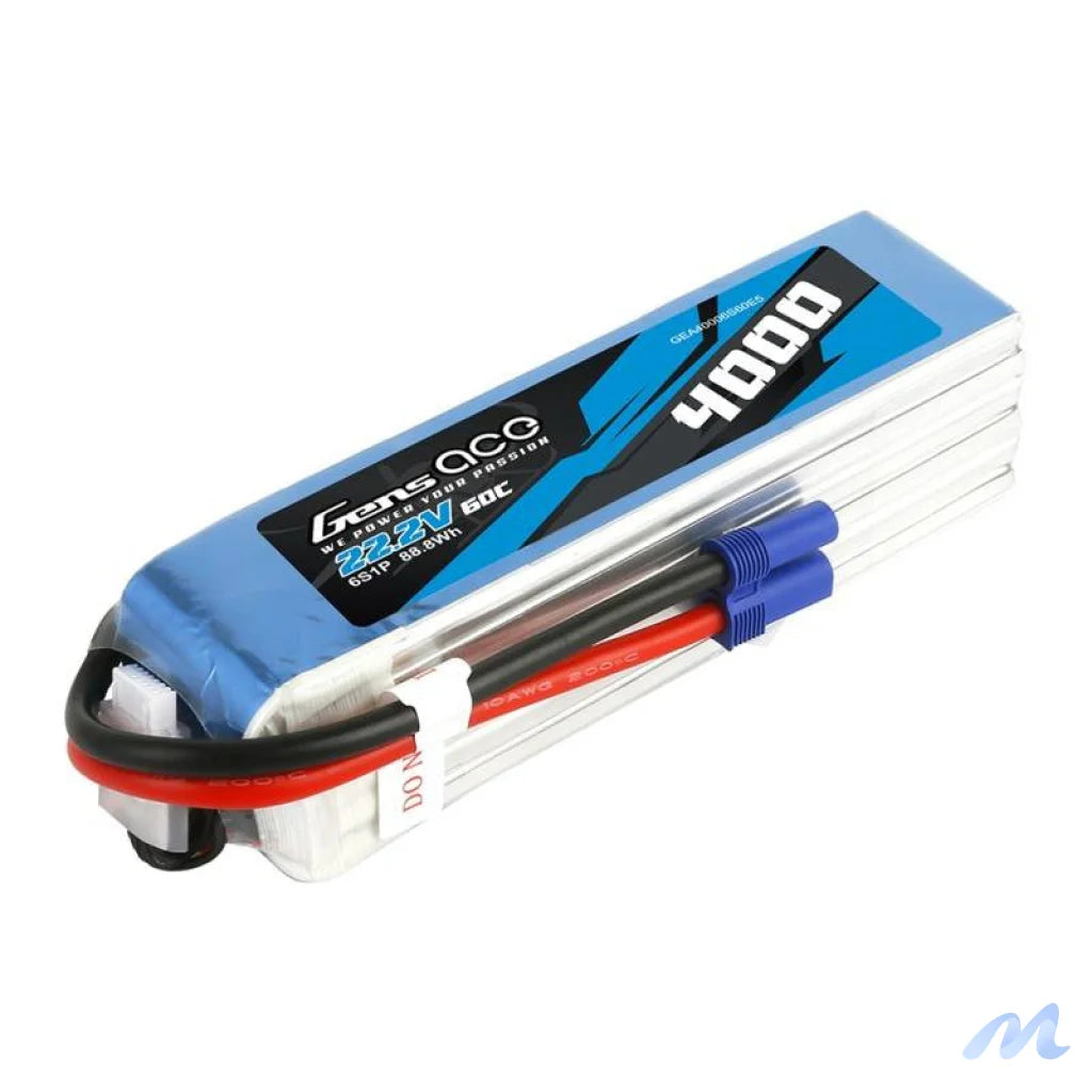 Gens Ace 4000mAh 22.2V 60C 6S1P EC5 battery