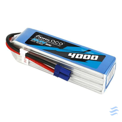 Gens Ace 4000mAh 22.2V 60C 6S1P EC5 battery Lithium and NiMH