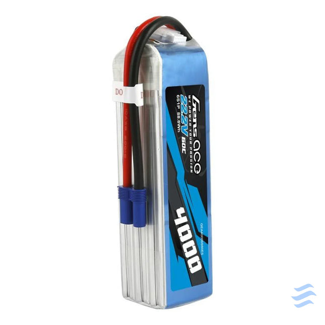 Gens Ace 4000mAh 22.2V 60C 6S1P EC5 battery Lithium and NiMH