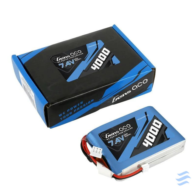 Gens Ace 4000mAh 7.4V 1C LiPo battery Lithium and NiMH