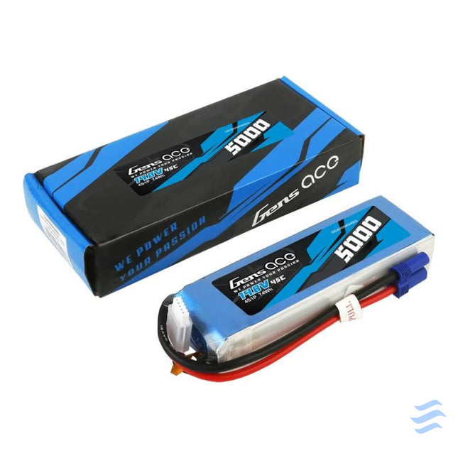 Gens Ace 5000mAh 14.8V 45C 4S1P battery Lithium and NiMH