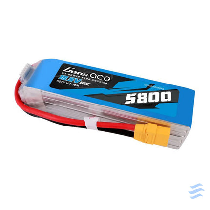 Gens ace 5800mAh 60C 18.5V 5S1P Lipo Battery Pack with XT90 plug Lithium and NiMH