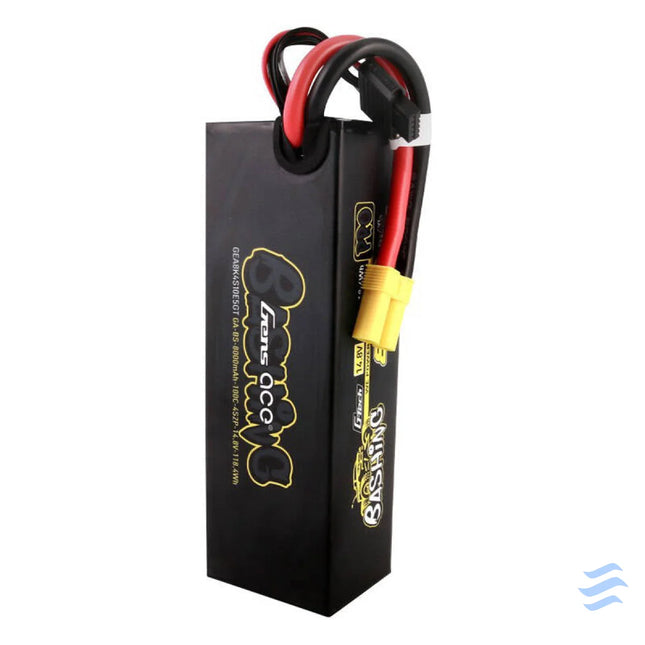 Gens ace 8000mAh 14.8V 100C 4S2P Lipo Battery Pack Lithium and NiMH