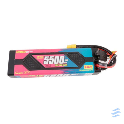 Gens ace Advanced 5500mAh 7.6V 100C 2S1P HardCase Lipo Battery Pack with XT60 Lithium and NiMH