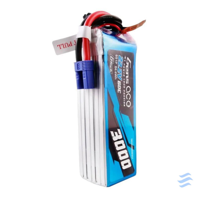 Gens ace G Tech 3000mAh 22.2V 60C 6S1P Lipo Battery Pack with EC5 plug Lithium and NiMH
