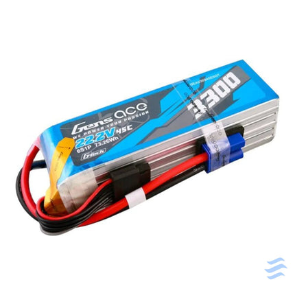 Gens ace G Tech 3300mAh 22.2V 45C 6S1P Lipo Battery Pack with EC5 Plug Lithium and NiMH