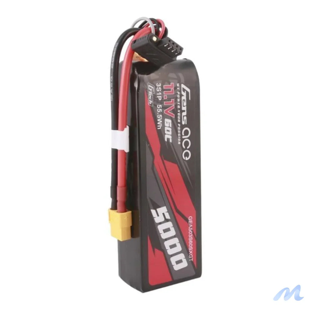 Gens ace G-Tech 5000mAh 11.1V 60C 3S1P Lipo With XT60 Plug