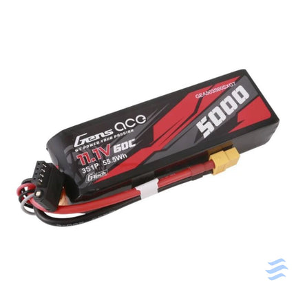 Gens ace G Tech 5000mAh 11.1V 60C 3S1P Lipo With XT60 Plug Lithium and NiMH