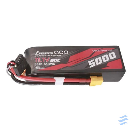 Gens ace G Tech 5000mAh 11.1V 60C 3S1P Short Size Lipo With XT60 Plug Lithium and NiMH