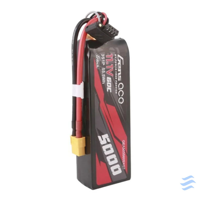 Gens ace G Tech 5000mAh 11.1V 60C 3S1P Short Size Lipo With XT60 Plug Lithium and NiMH